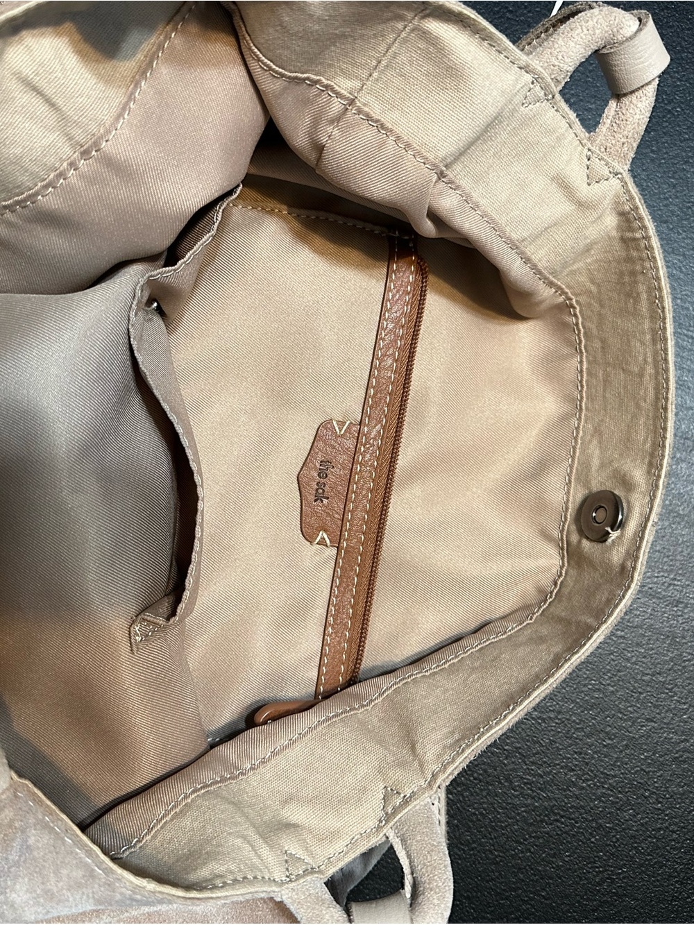Sak Sand Suede Los Feliz Tall Tote - Picture 5 of 10
